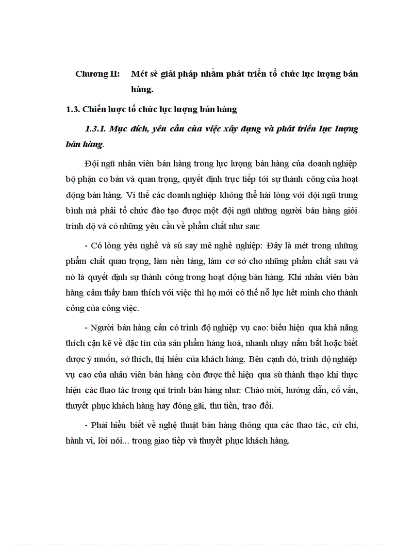 image for page Phát triển tổ chức lực lượng bán hàng tại Công ty cổ phần LIXEHA