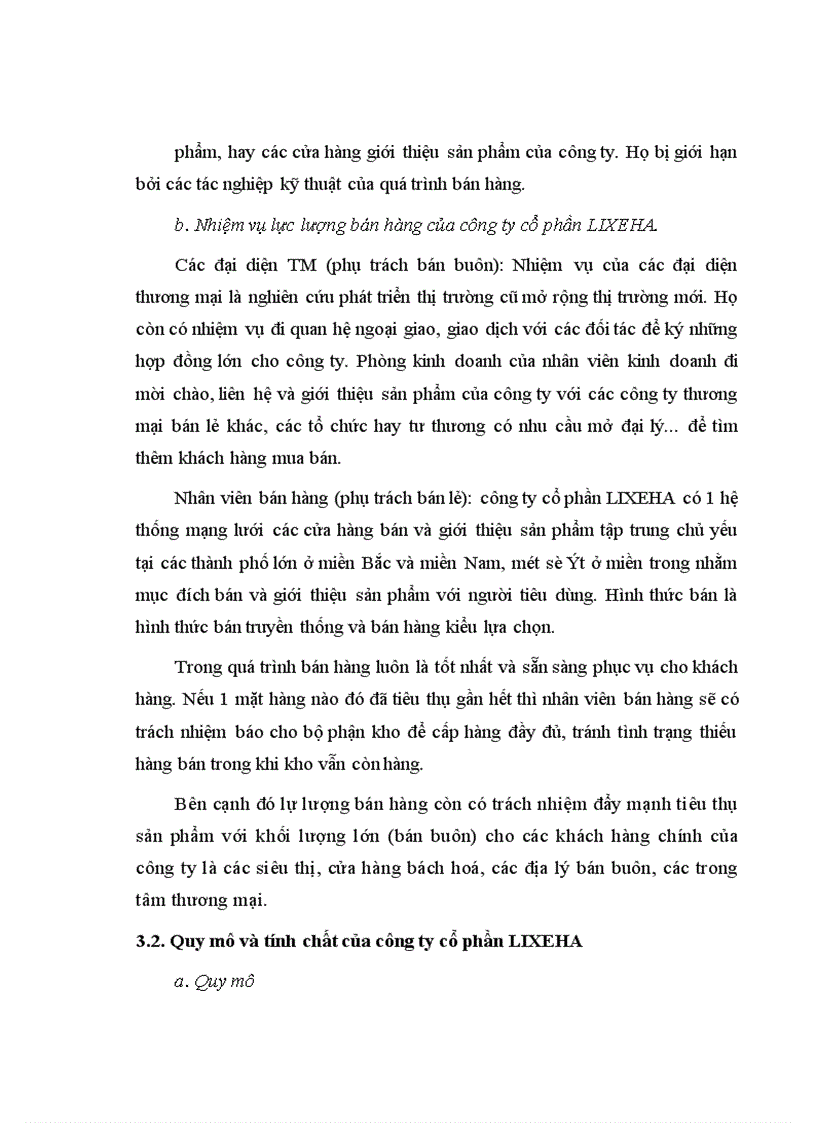 image for page Phát triển tổ chức lực lượng bán hàng tại Công ty cổ phần LIXEHA