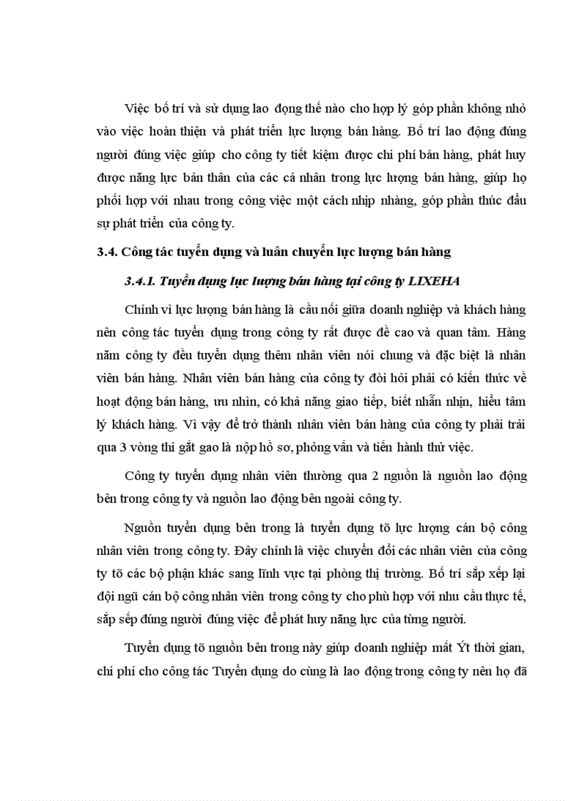 image for page Phát triển tổ chức lực lượng bán hàng tại Công ty cổ phần LIXEHA