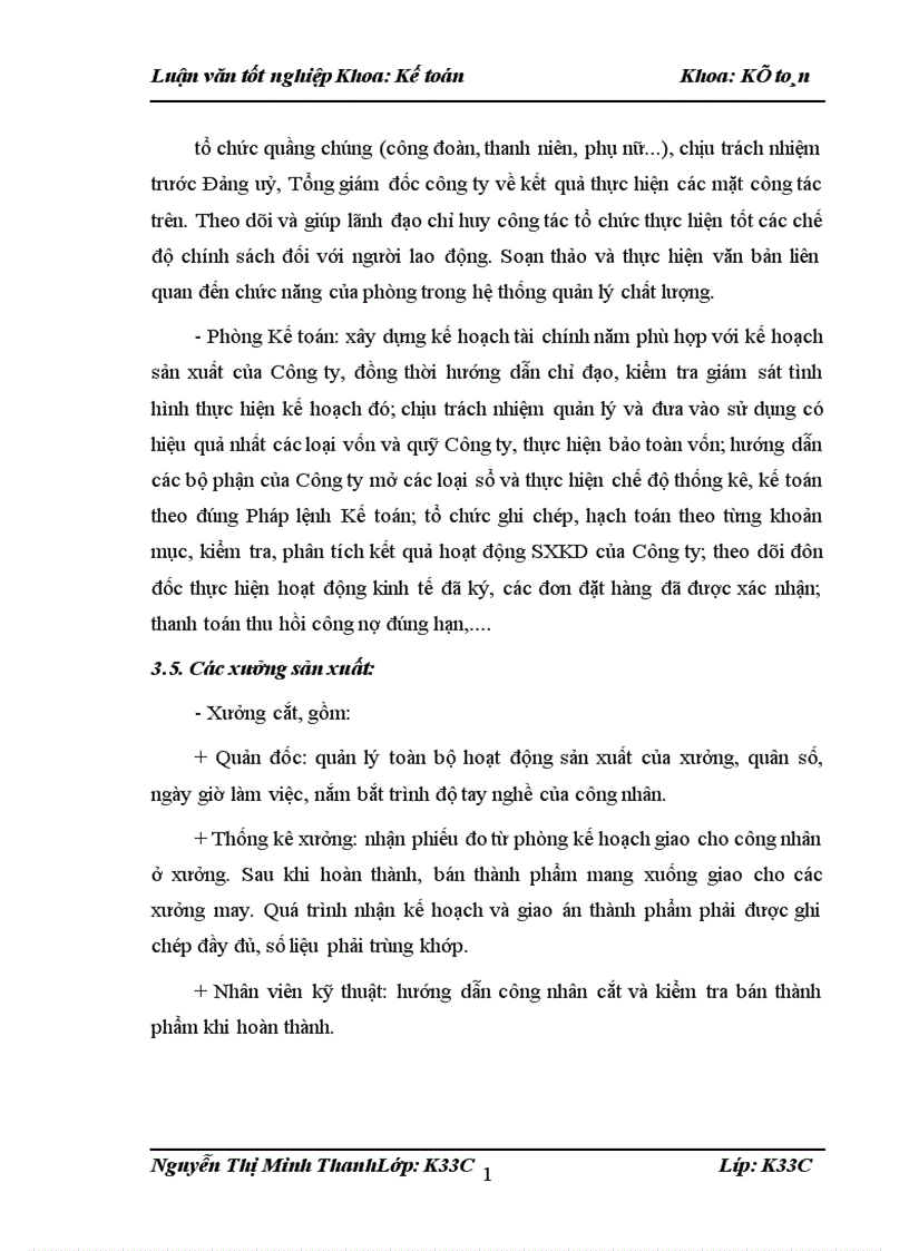 image for page Tổ chức công tác kế toán chi phí sản xuất và tính giá thành sản phẩm tại công ty cổ phần may 19 Hà Nội - 2009
