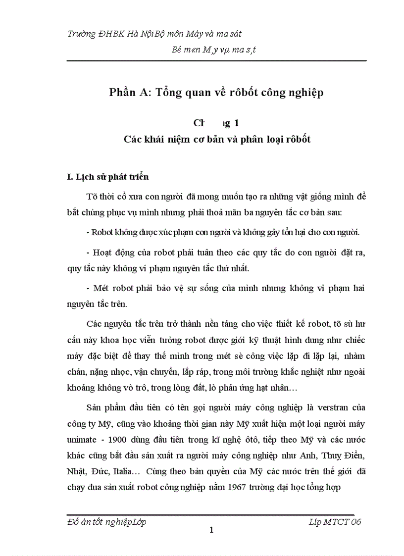 image for page Tổng quan về rôbốt công nghiệp