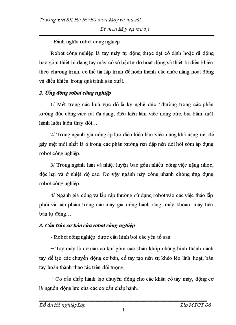 image for page Tổng quan về rôbốt công nghiệp
