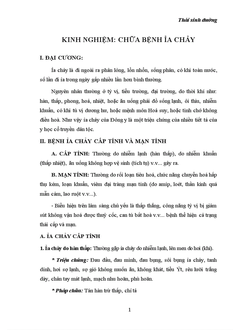 image for page Kinh nghiệm: chữa bệnh ỉa chảy