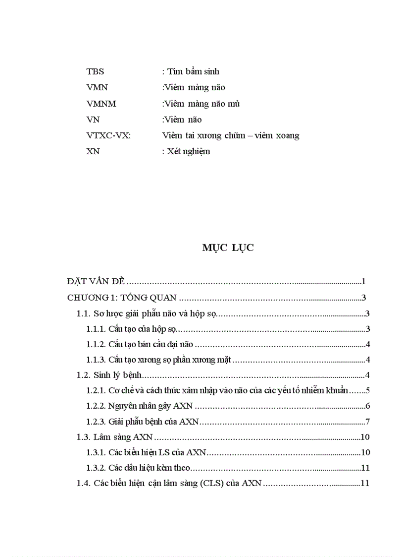 image for page Nhận xét về kết quả điều trị áp xe não tại Bệnh viện Nhi Trung Ương từ năm 2004 - 2009.