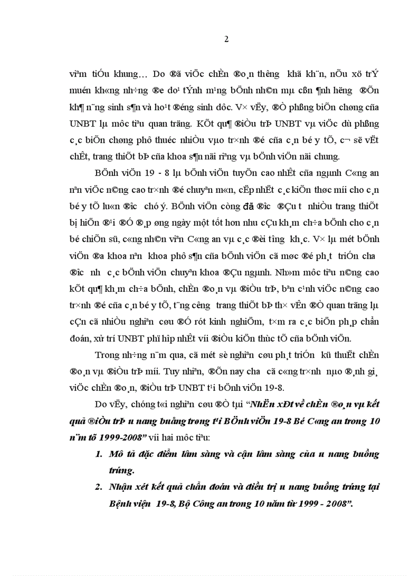 image for page Đánh giá tình hình điều trị khối u buồng trứng tại Bệnh viện Trung ương Huế năm 2001