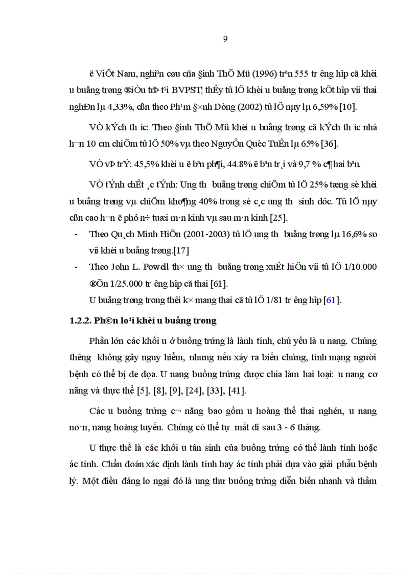 image for page Đánh giá tình hình điều trị khối u buồng trứng tại Bệnh viện Trung ương Huế năm 2001