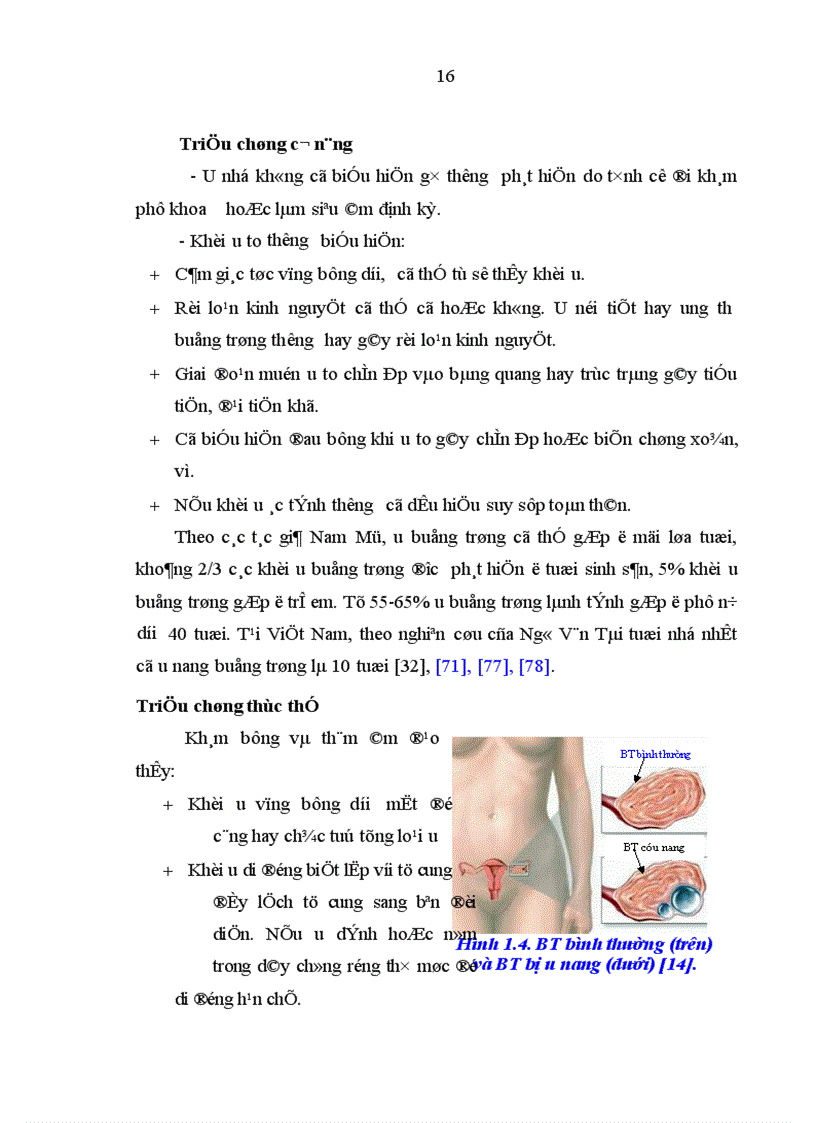 image for page Đánh giá tình hình điều trị khối u buồng trứng tại Bệnh viện Trung ương Huế năm 2001