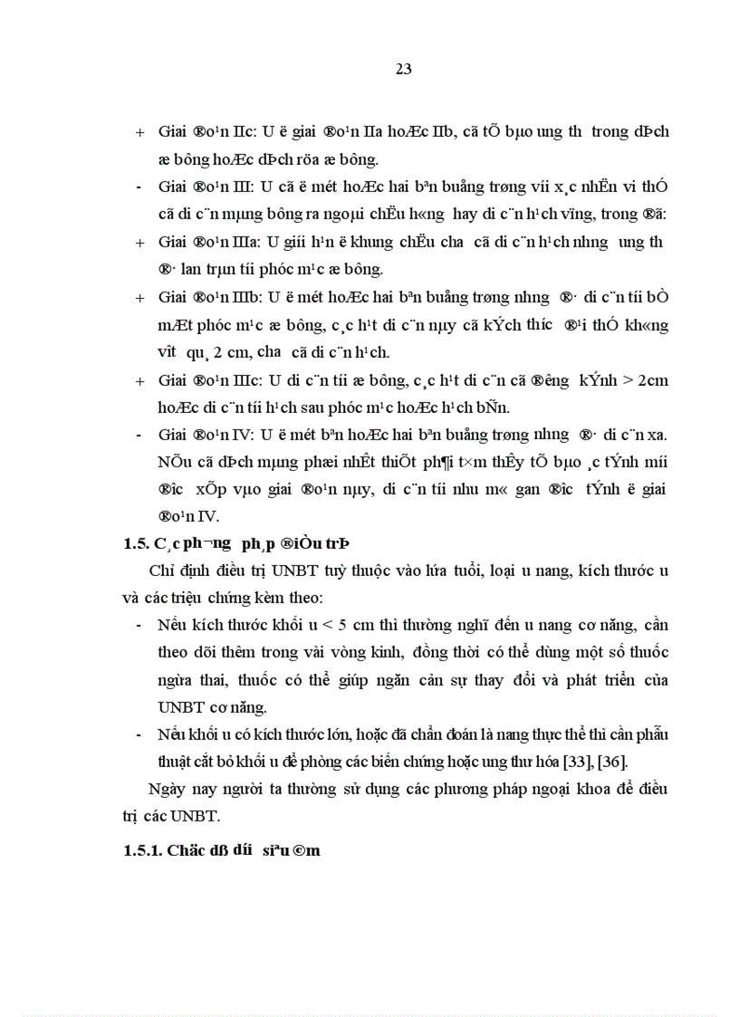 image for page Đánh giá tình hình điều trị khối u buồng trứng tại Bệnh viện Trung ương Huế năm 2001