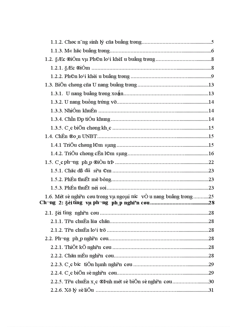 image for page Đánh giá tình hình điều trị khối u buồng trứng tại Bệnh viện Trung ương Huế năm 2001