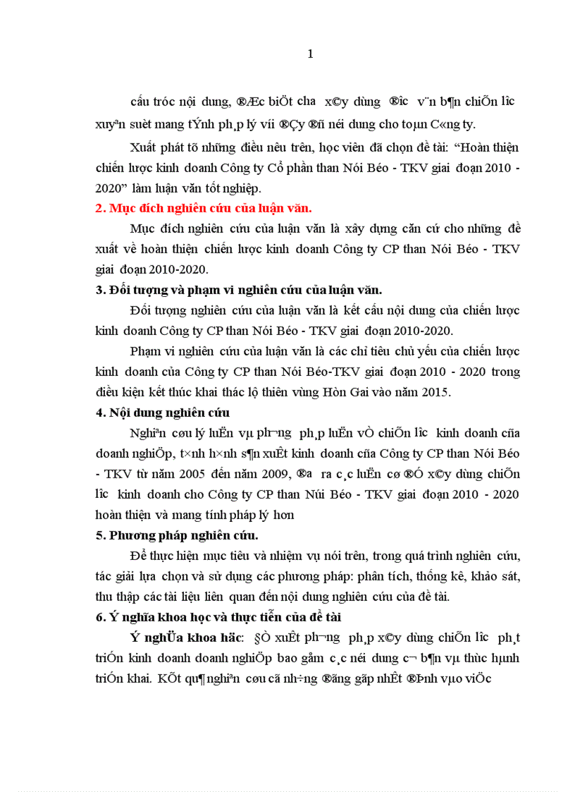 image for page Đề xuất hoàn thiện chiến lược kinh doanh chủa Công ty cổ phần than Núi Béo-TKV giai đoạn 2010-2020