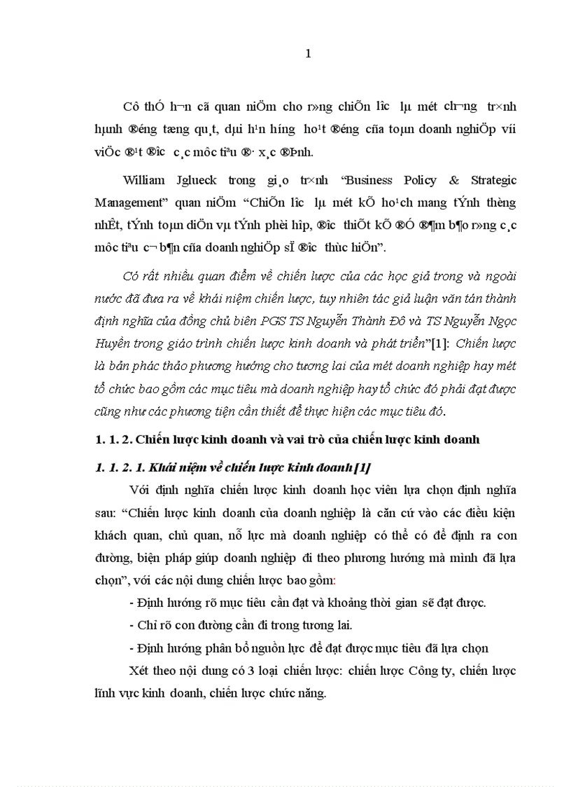 Đề xuất hoàn thiện chiến lược kinh doanh chủa Công ty cổ phần than Núi Béo-TKV giai đoạn 2010-2020