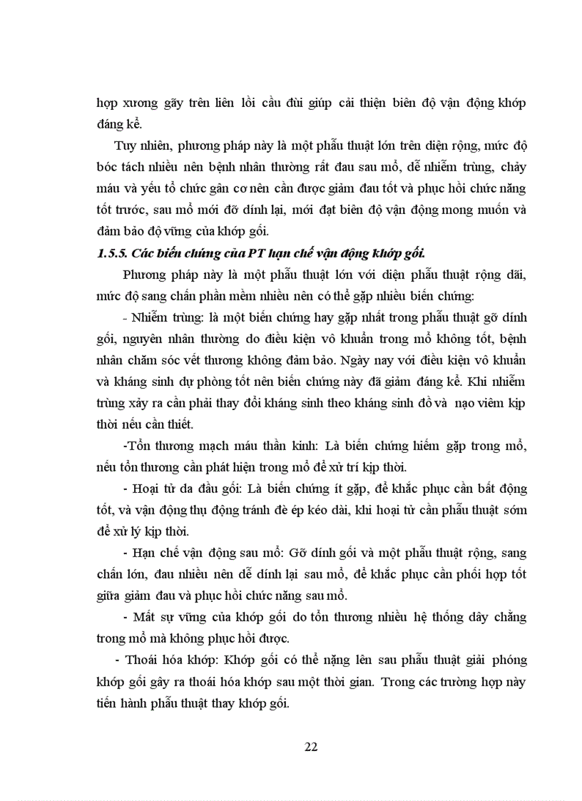 image for page Đánh giá kết quả phẫu thuật cứng gối tư thế duỗi sau chấn thương tại bệnh viện Việt Đức