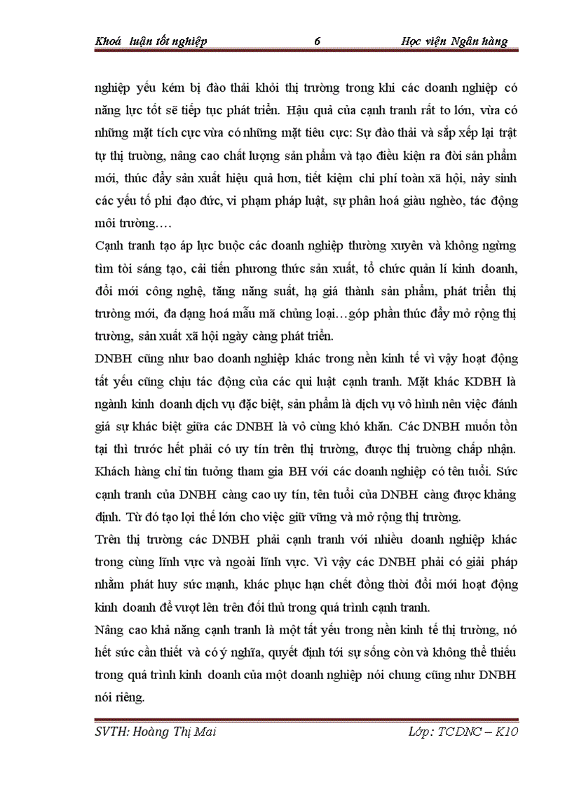 image for page Những vấn đề cơ bản về khả năng cạnh tranh trong kinh doanh bảo hiểm