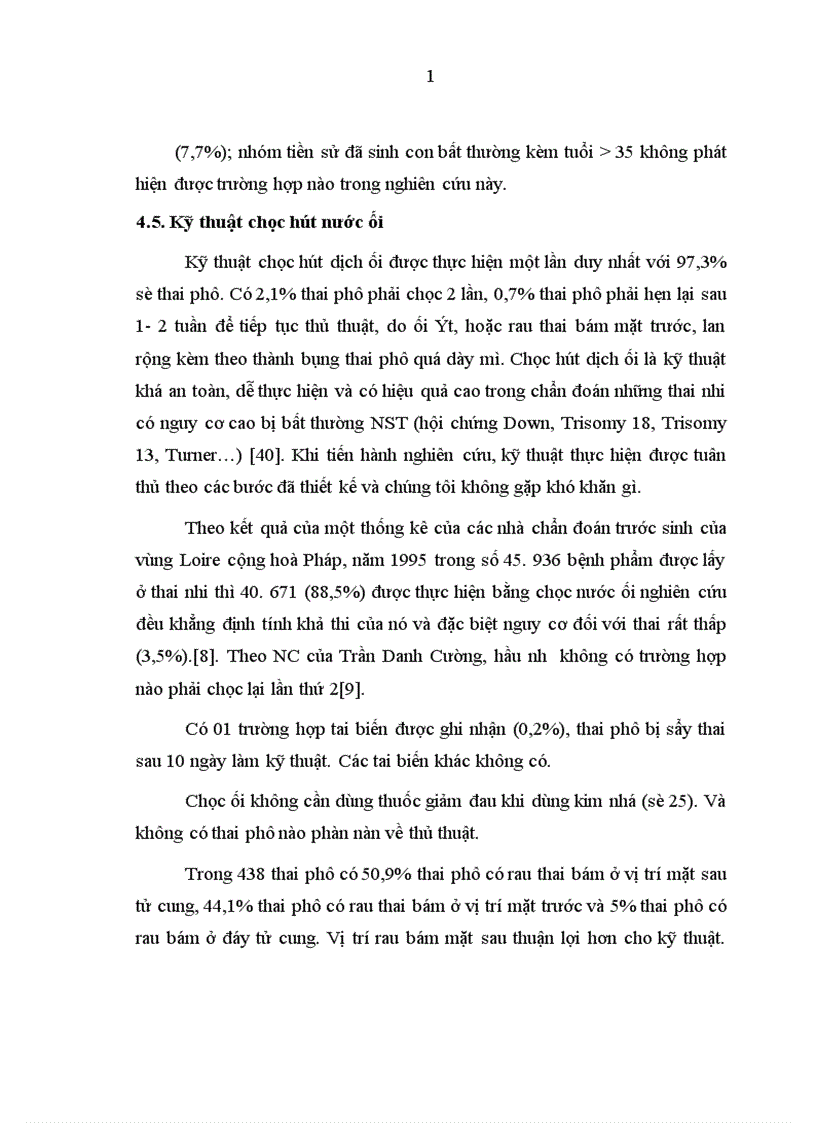 image for page Nhận xét kỹ thuật chọc hút nước ối thực hiện tại BVPSHN - BVPSTư.