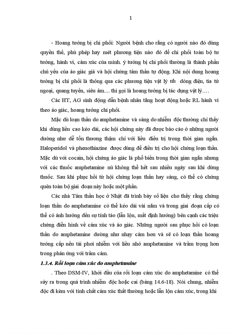 image for page Đặc điểm lâm sàng rối loạn tâm thần trên bệnh nhân sử dụng amphetamin.
