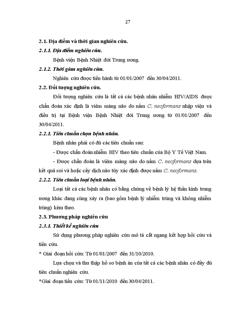 image for page Đánh giá kết quả điều trị viêm màng não do nấm Cryptococcus neoformans ở bệnh nhân HIV/AIDS.