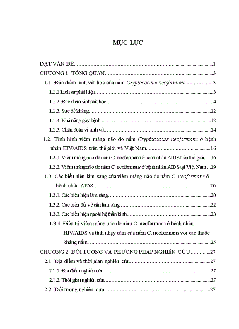 image for page Đánh giá kết quả điều trị viêm màng não do nấm Cryptococcus neoformans ở bệnh nhân HIV/AIDS.