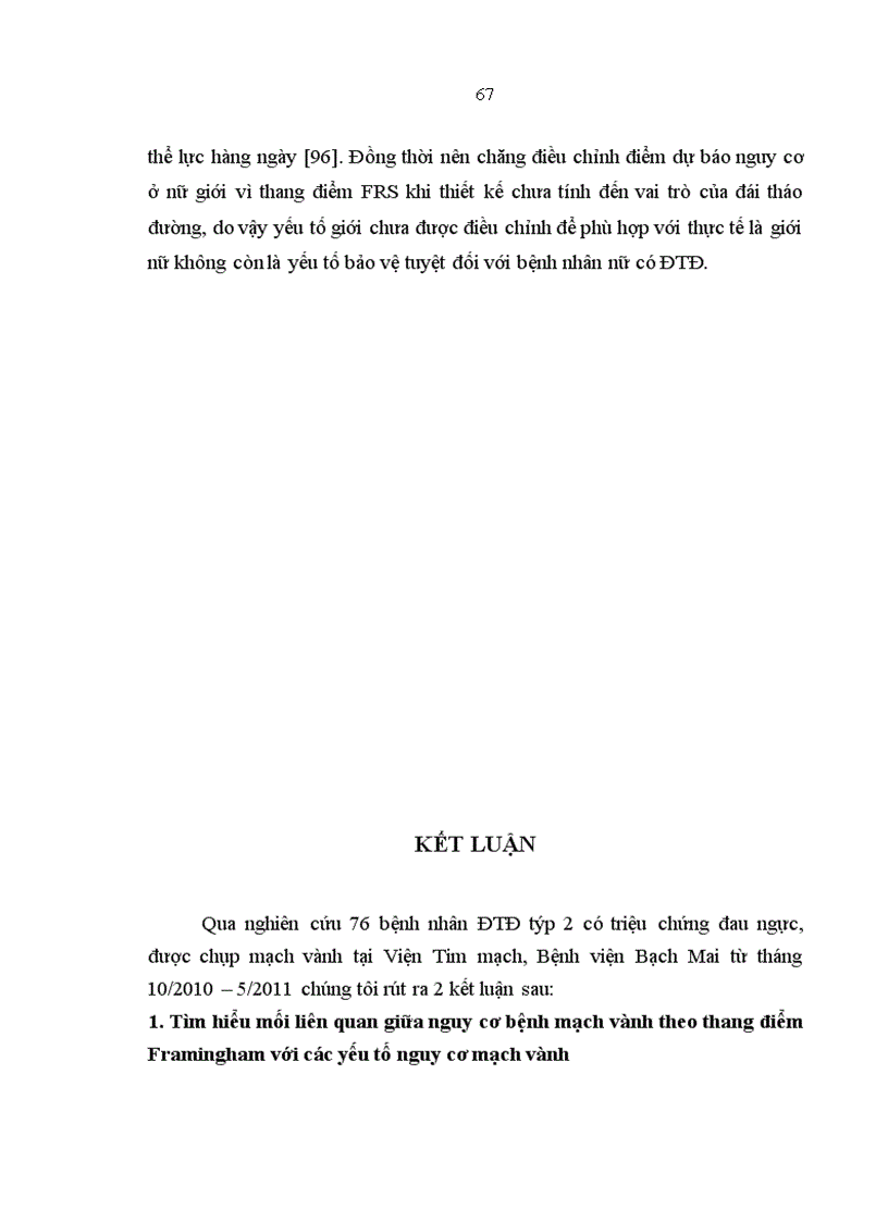 image for page Nghiên cứu vai trò của thang điểm Framingham trong đánh giá nguy cơ bệnh mạch vành ở bệnh nhân đái tháo đường týp 2