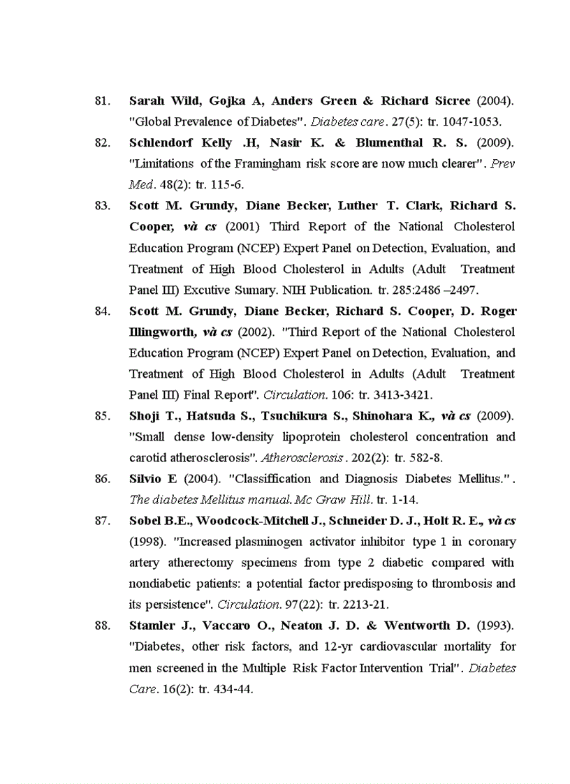 image for page Nghiên cứu vai trò của thang điểm Framingham trong đánh giá nguy cơ bệnh mạch vành ở bệnh nhân đái tháo đường týp 2