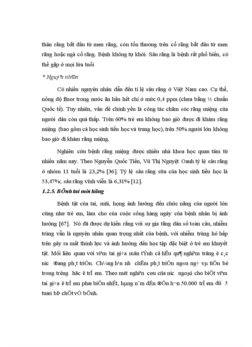 image for page Đánh giá điều kiện vệ sinh và một số bệnh tật ở học sinh tại các trường trung học cơ sở tỉnh Thái Bình năm 2010