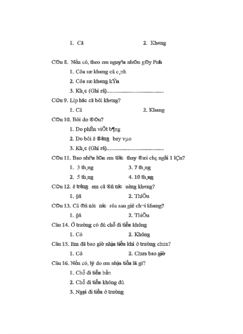image for page Đánh giá điều kiện vệ sinh và một số bệnh tật ở học sinh tại các trường trung học cơ sở tỉnh Thái Bình năm 2010