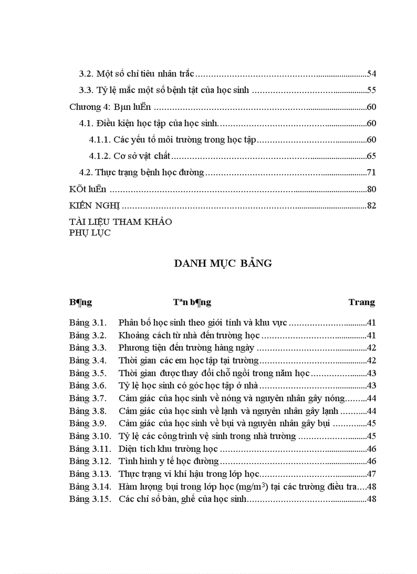 image for page Đánh giá điều kiện vệ sinh và một số bệnh tật ở học sinh tại các trường trung học cơ sở tỉnh Thái Bình năm 2010