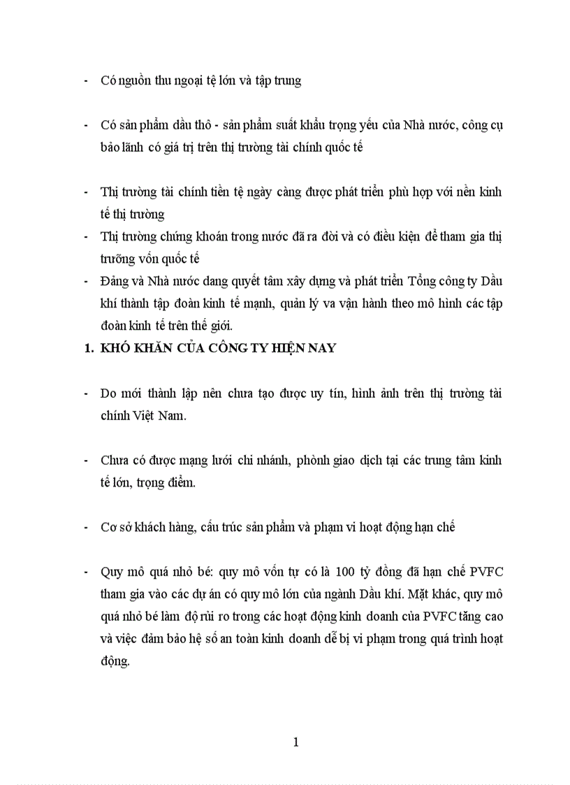 image for page Thực trạng hoạt động của Công ty Tài chính Dầu khí hiện nay