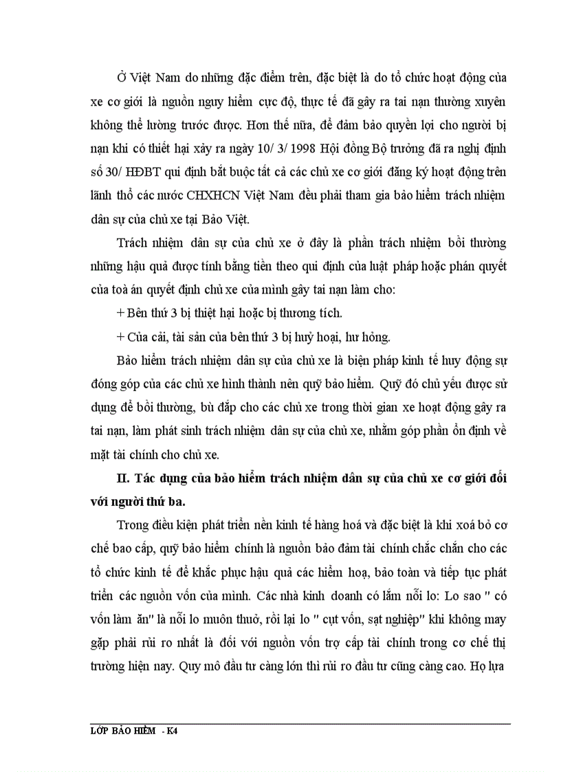 image for page Thực tế triển khai nghiệp vụ bảo hiểm trách nhiệm dân sự của chủ xe cơ giới đối với người thứ ba ở phòng bảo hiểm huyện Thanh Trì - Hà Nội