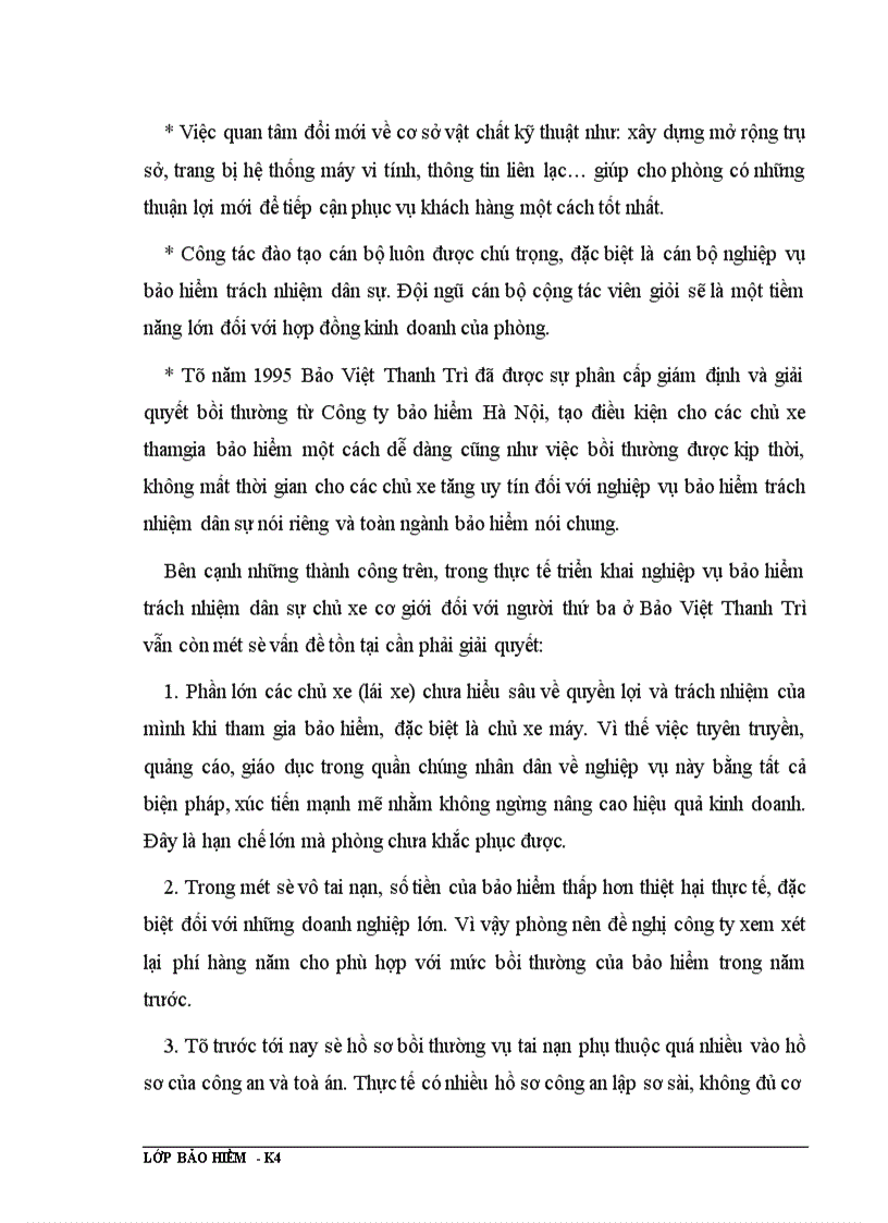 image for page Thực tế triển khai nghiệp vụ bảo hiểm trách nhiệm dân sự của chủ xe cơ giới đối với người thứ ba ở phòng bảo hiểm huyện Thanh Trì - Hà Nội