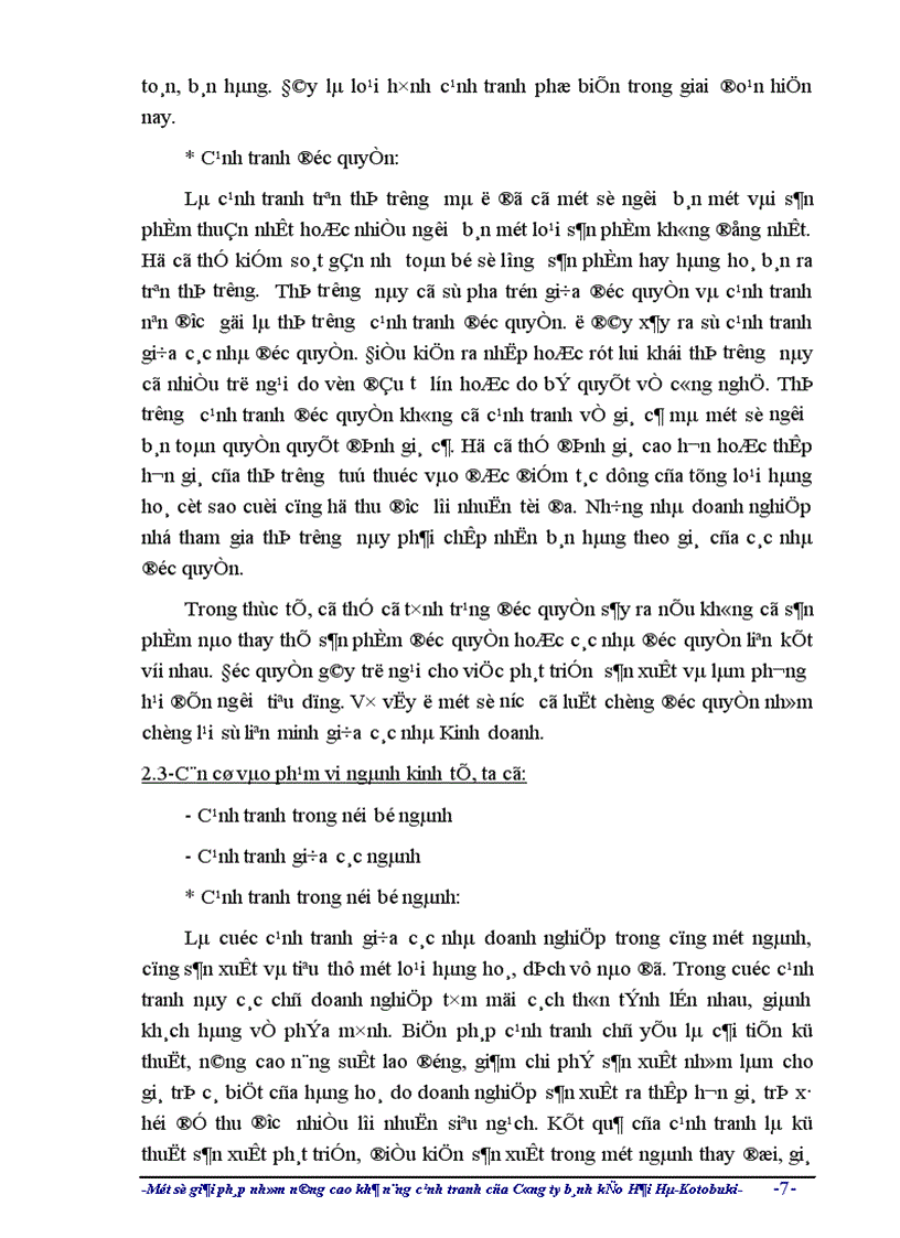 image for page Một số giải pháp nhằm nâng cao khả năng cạnh tranh của công ty liên doanh Bánh kẹo Hải hà - Kotobuki