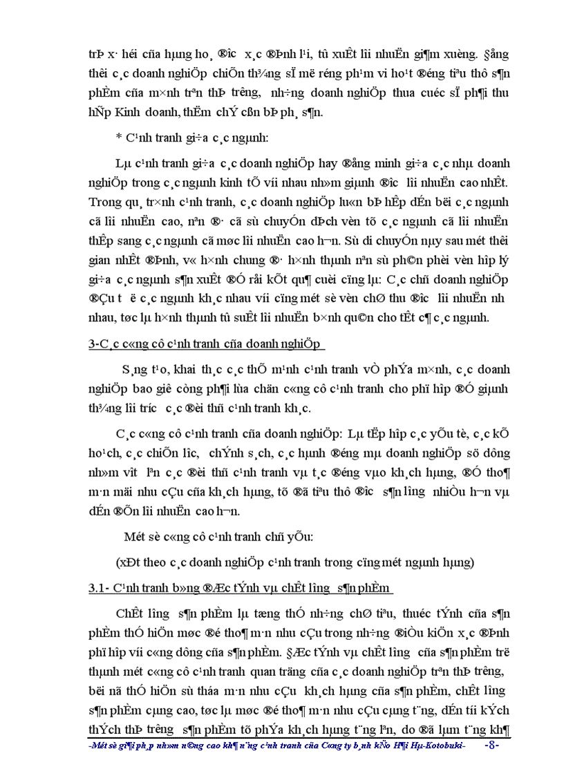image for page Một số giải pháp nhằm nâng cao khả năng cạnh tranh của công ty liên doanh Bánh kẹo Hải hà - Kotobuki