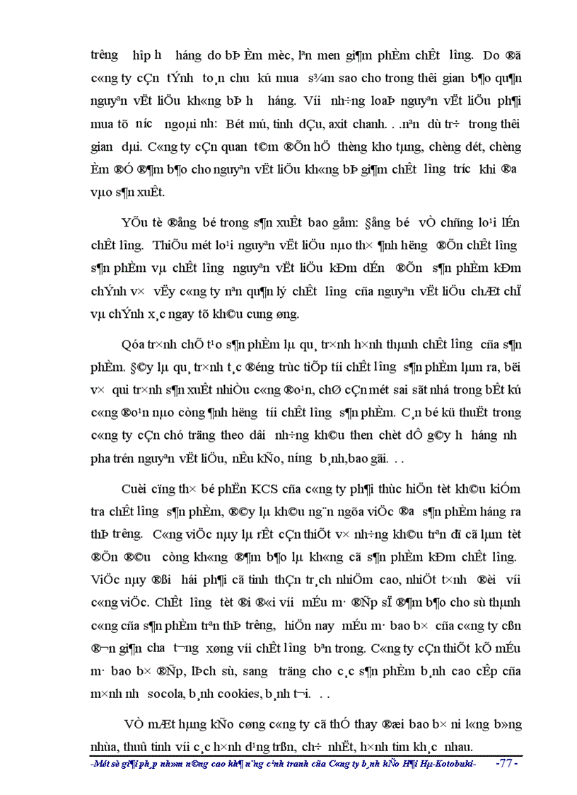 image for page Một số giải pháp nhằm nâng cao khả năng cạnh tranh của công ty liên doanh Bánh kẹo Hải hà - Kotobuki