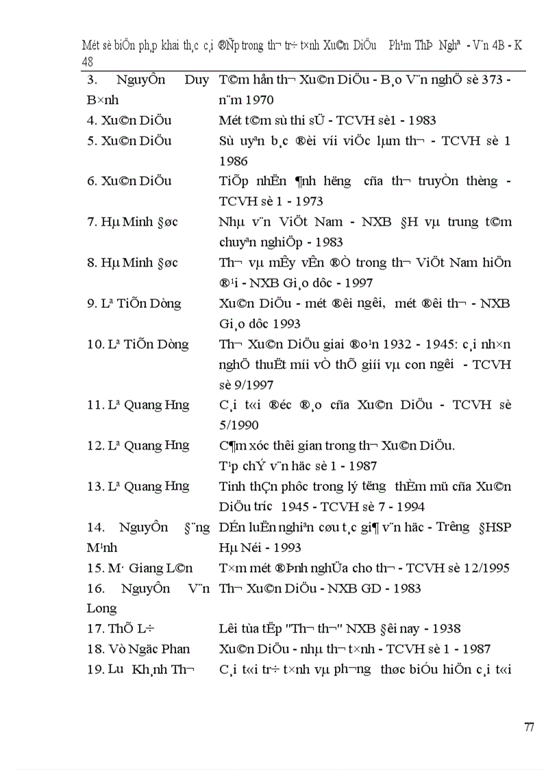 image for page Một số biện pháp khai thác cái đẹp trong thơ trữ tình xuân diệu dạy ở trường THPT hiện nay