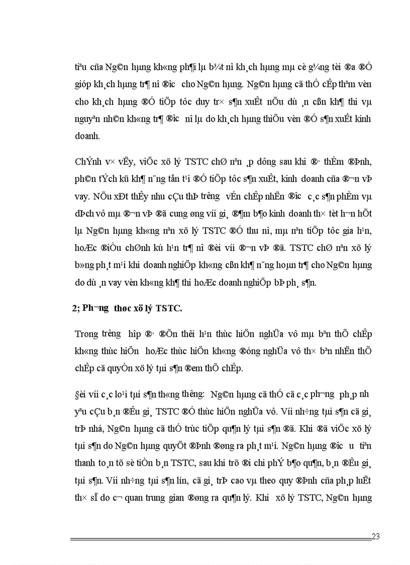 image for page Xử lý tài sản thế chấp (TSTC) hình thành từ vốn vay tại Ngân hàng thương mại cổ phần các doanh nghiệp ngoài quốc doanh Việt Nam