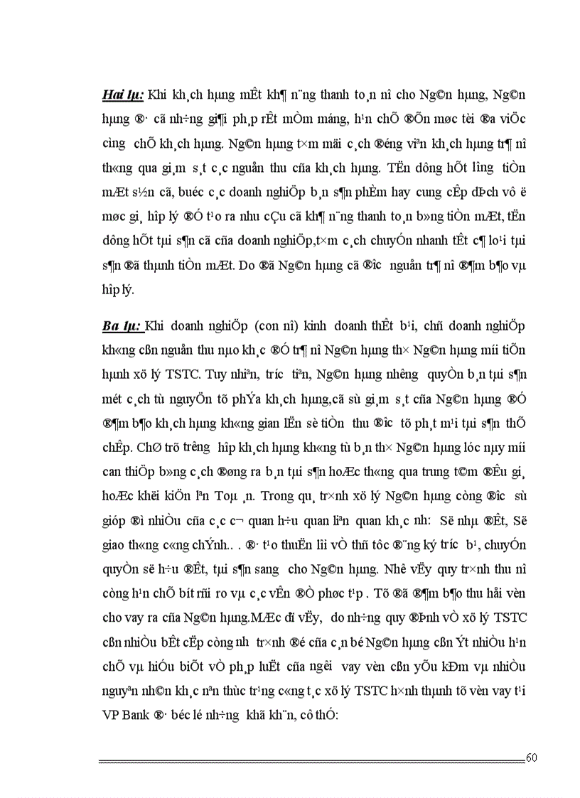 image for page Xử lý tài sản thế chấp (TSTC) hình thành từ vốn vay tại Ngân hàng thương mại cổ phần các doanh nghiệp ngoài quốc doanh Việt Nam