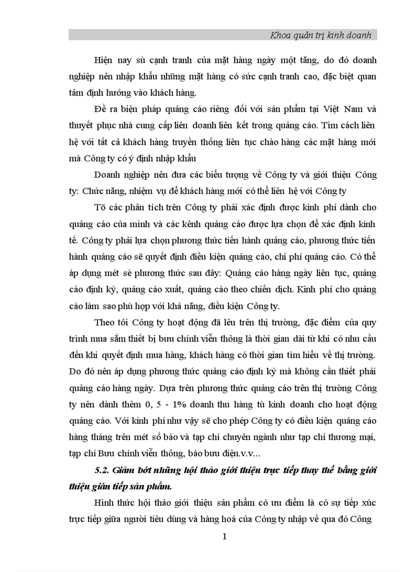 image for page Ứng dụng Marketing – Mix nhằm thúc đẩy tiêu thụ sản phẩm tại công ty vật tư Bưu điện I