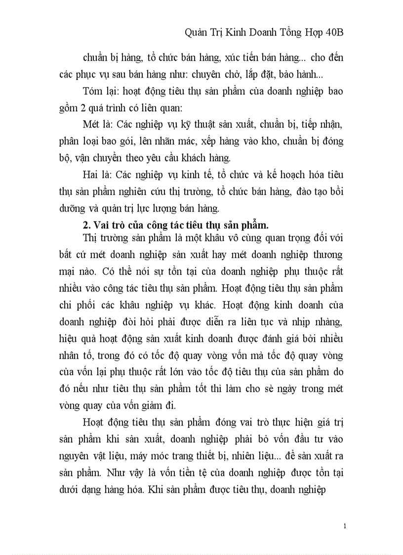 image for page Nội dung của Công tác thị trường sản phẩm của doanh nghiệp sản xuất kinh doanh trong cơ chế thị trường