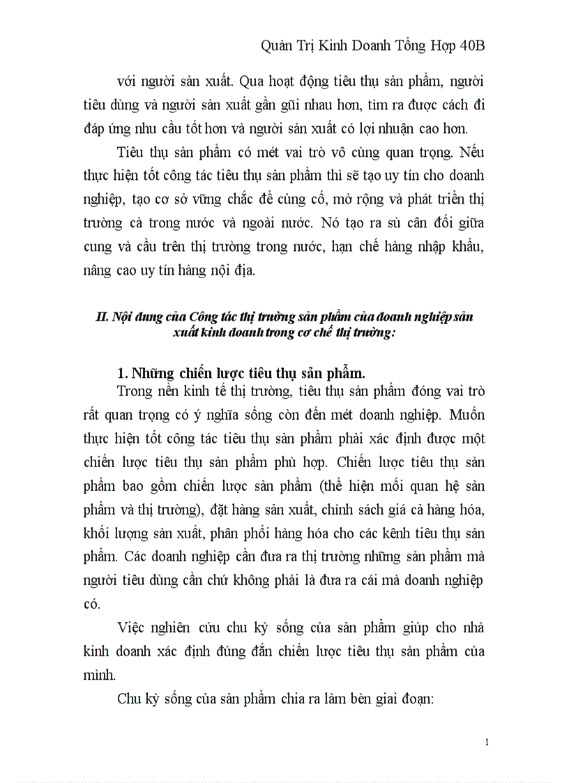 image for page Nội dung của Công tác thị trường sản phẩm của doanh nghiệp sản xuất kinh doanh trong cơ chế thị trường
