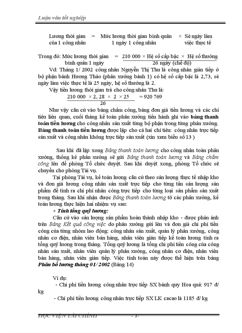 image for page Tình hình thực tế về kế toán tập hợp chi phí và tính giá thành sản phẩm tại công ty bánh kẹo hải châu