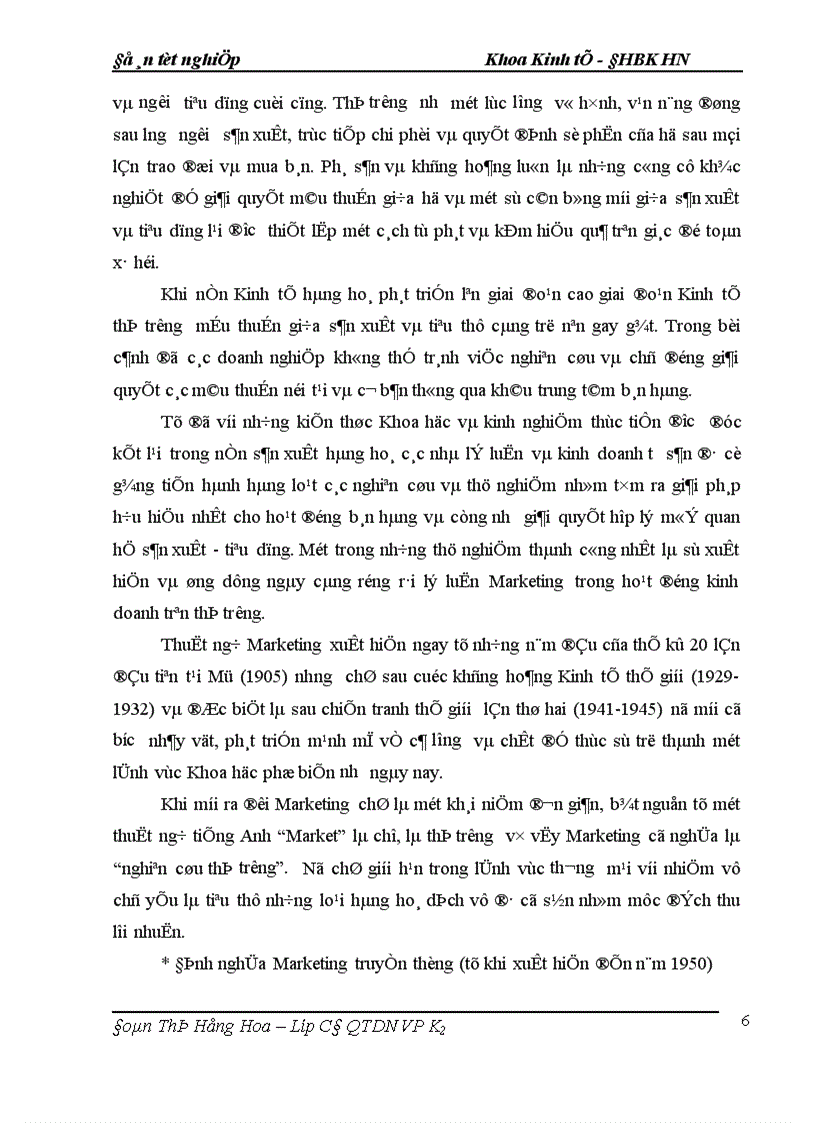 image for page Ứng dụng Marketing nhằm thúc đẩy tiêu thụ ở Công ty Dệt 8-3