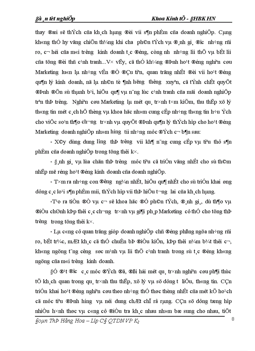 image for page Ứng dụng Marketing nhằm thúc đẩy tiêu thụ ở Công ty Dệt 8-3