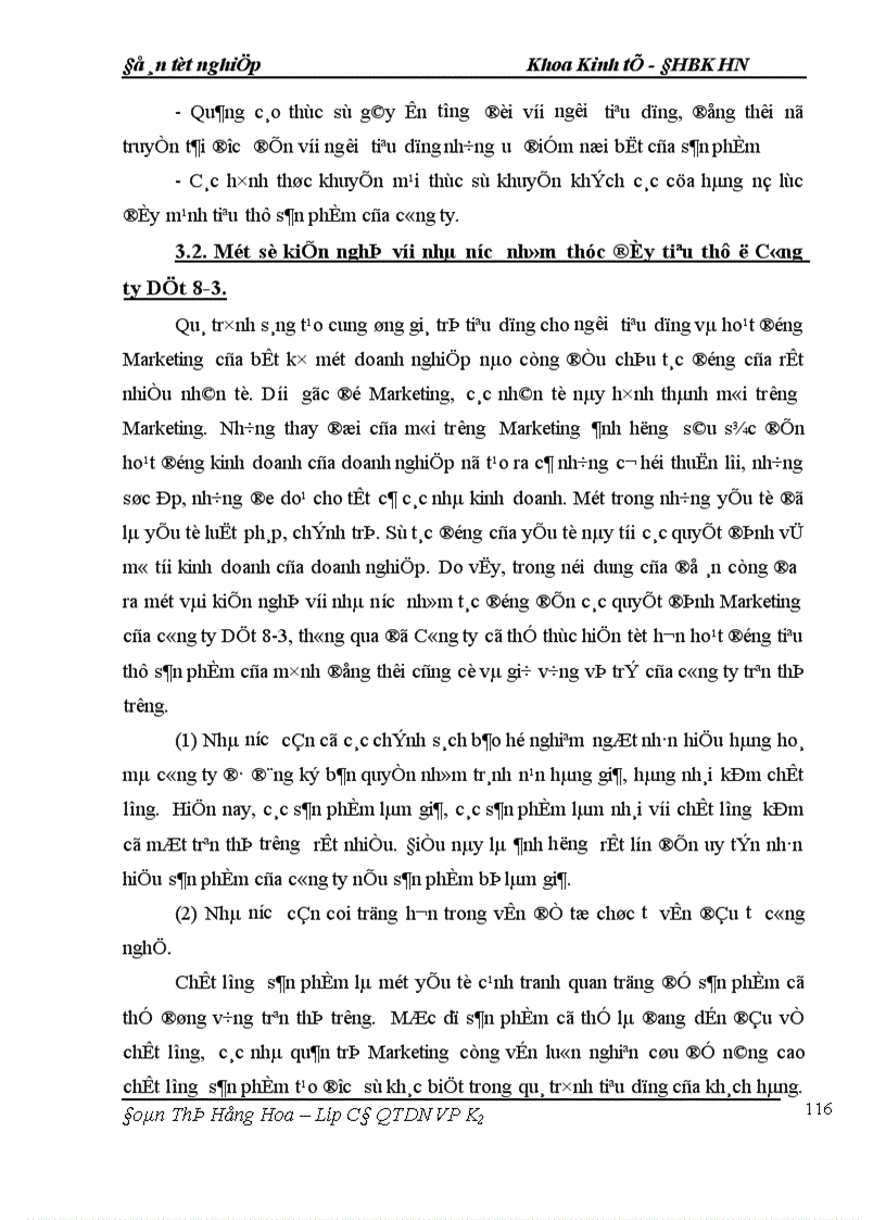 image for page Ứng dụng Marketing nhằm thúc đẩy tiêu thụ ở Công ty Dệt 8-3