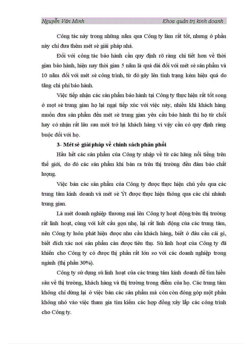 image for page Những giải pháp chủ yếu Marketing - Mix nhằm thúc đẩy tiêu thụ sản phẩm ở Công ty vật tư Bưu điện I