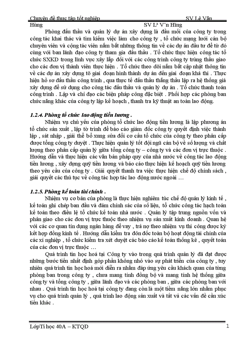 image for page Ứng dụng tin học trong công tác quản lý Lao động tiền lương tại công ty xây dựng số 2 – Vinaconex