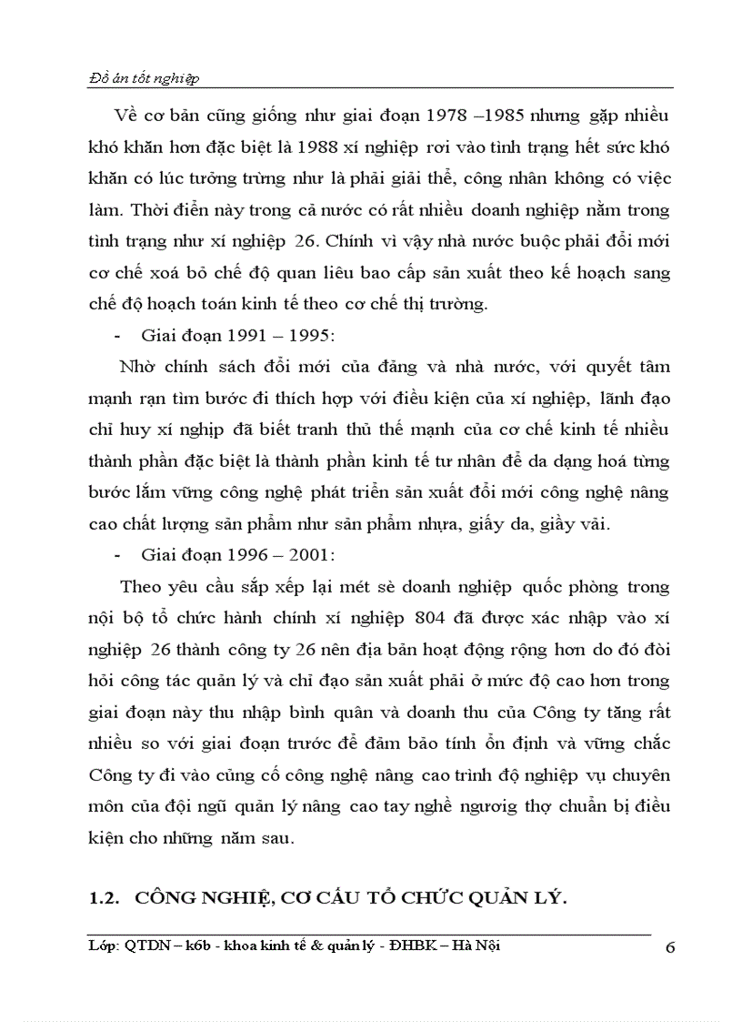 image for page Phân tíchtình hình lao động tiền lương & một số biện pháp hoàn thiện công tác tiền lương tại Công ty 26 – Bộ quốc phòng