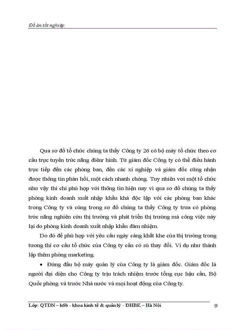 image for page Phân tíchtình hình lao động tiền lương & một số biện pháp hoàn thiện công tác tiền lương tại Công ty 26 – Bộ quốc phòng