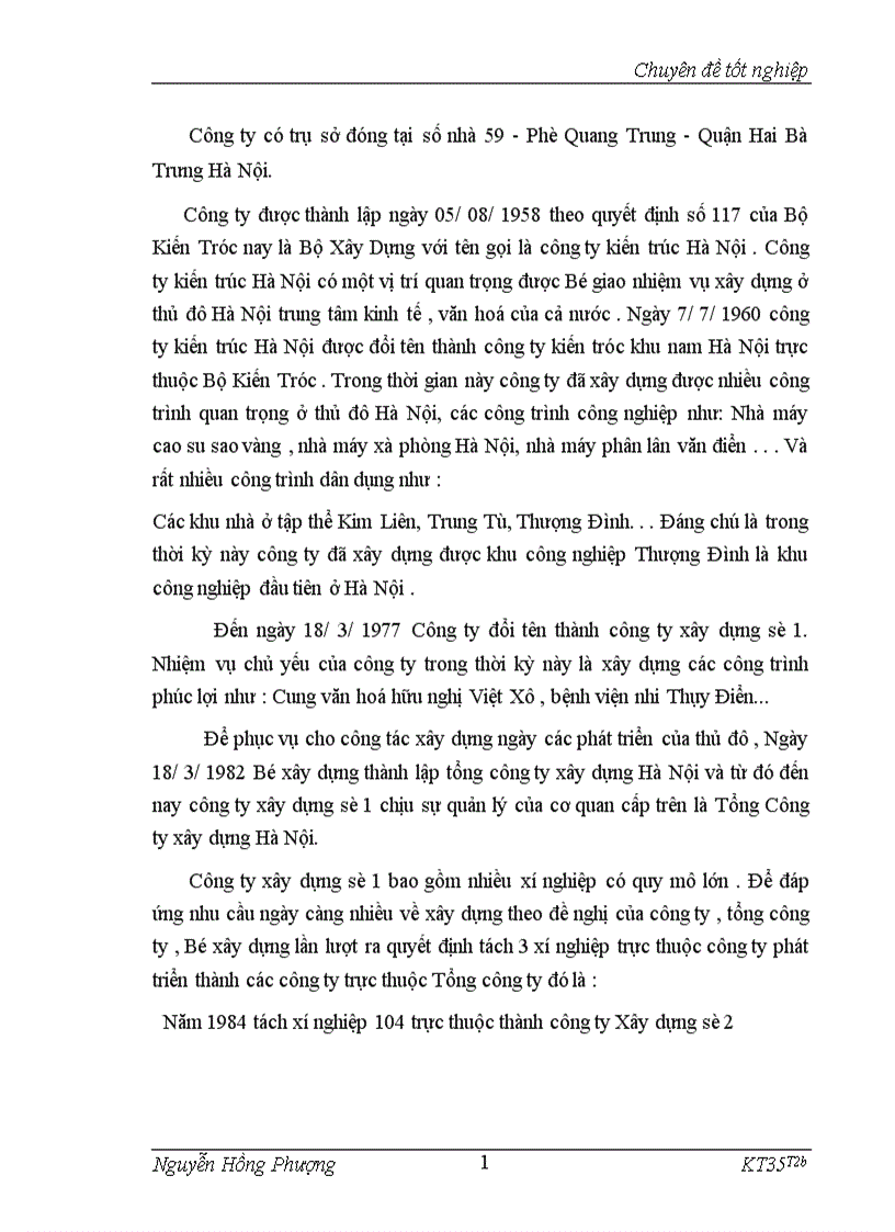 image for page Thực trạng tổ chứccông ty xây dựng số 1.