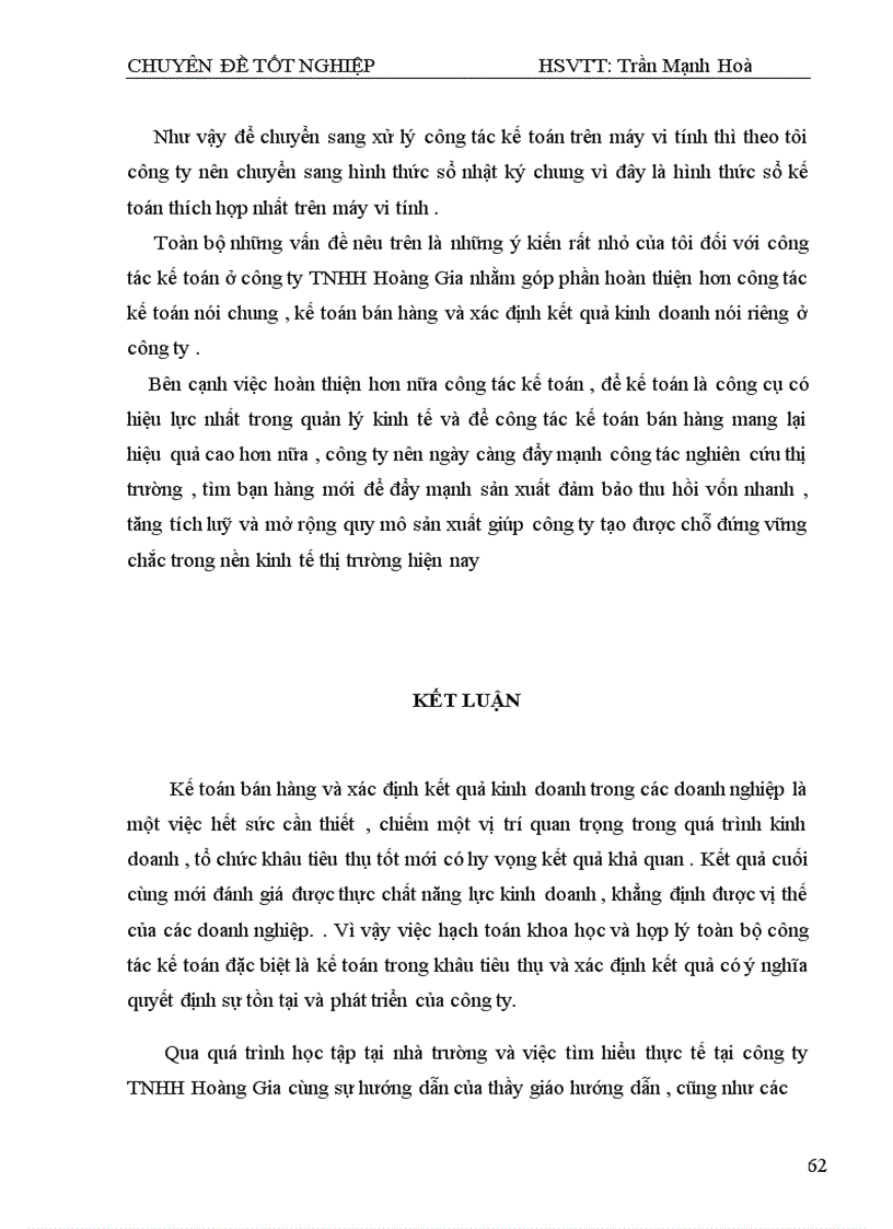 image for page Thực trạng tổ chức công tác kế toán bán hàng và xác định kết quả kinh doanh tại công ty TNHH sx&dịch vụ Thương Mại Hoàng Gia