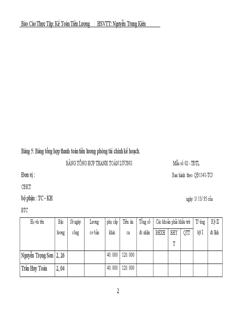 image for page Kế toán tiền lương, tiền thưởng tại công ty TNHH SX&DV Thương mại Hoàng Gia.