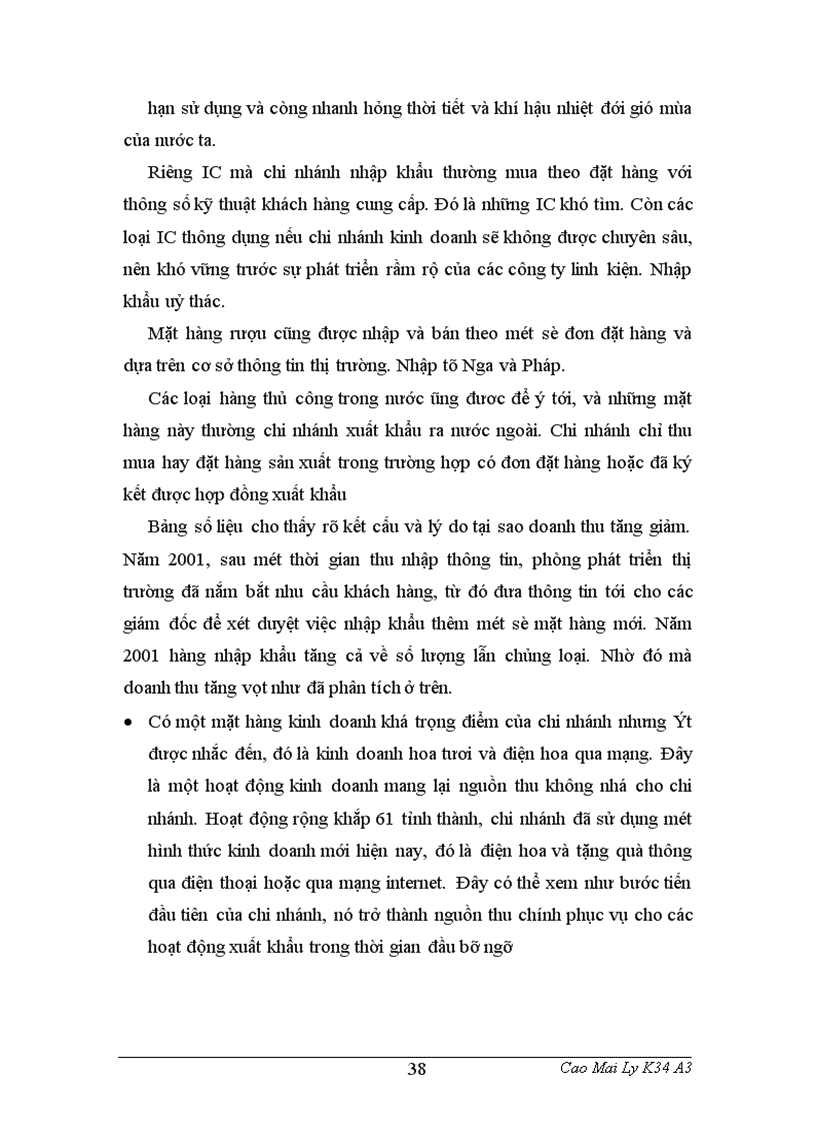 image for page Khảo sát và phân tích thực trạng quản trị bán hàng của chi nhánh công ty TNHH XLCN và TM Lê An